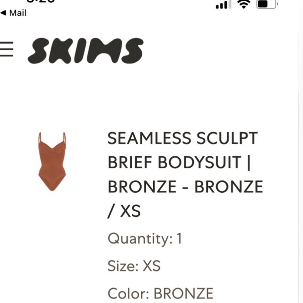 SKIMS Seamless Sculpt Brief Bodysuit - Bronze - Picture 5 of 8